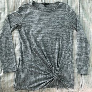 Banana Republic grey twist front top